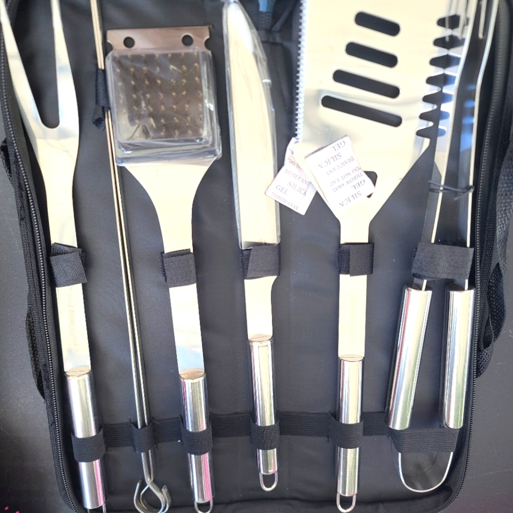BBQ Tool Set Stainless Steel